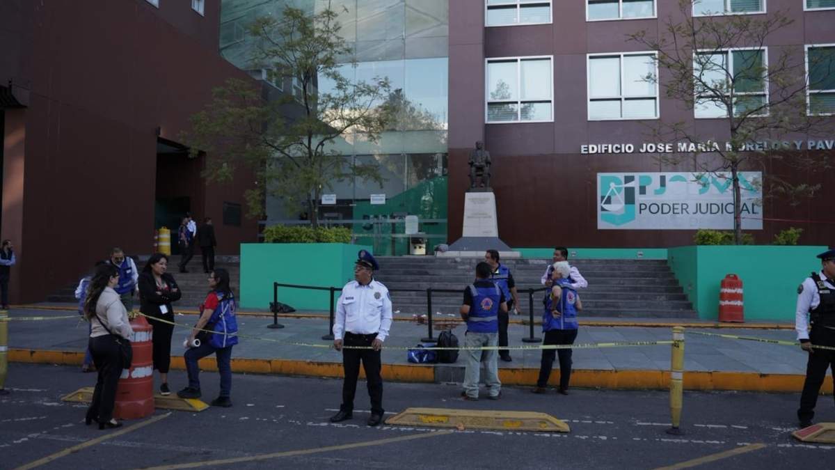 Escena del crimen en la Ciudad Judicial