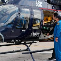 SSC envió tres helicópteros-ambulancia para trasladar a niños de Acapulco a hospital de la CDMX