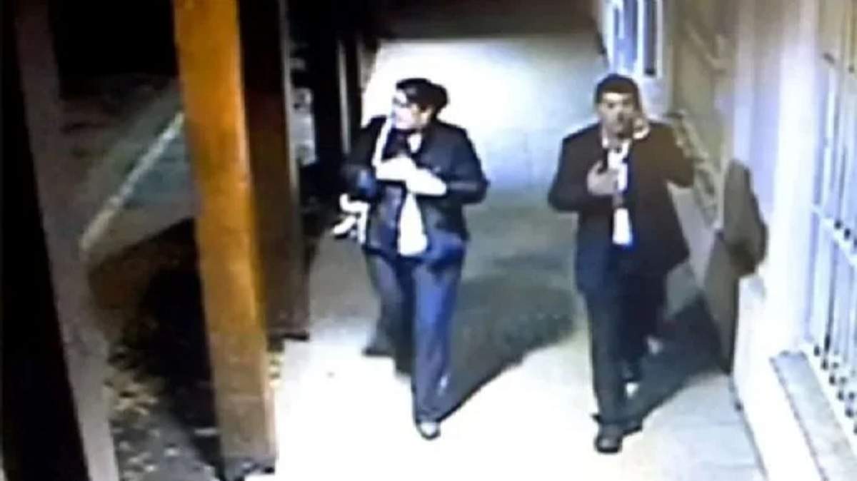 La pareja que asesinó a Alfredo Roca Jalil, captada por una cámara de seguridad. Fuente (Facebook)