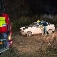 Una mujer y su hija resultaron heridas en un accidente en la rotonda de las rutas 7 y 51