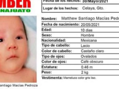 Roban a bebé de 10 días de nacido a bordo de un taxi en Guanajuato