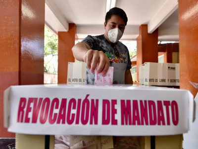 Solamente una casilla no fue instalada para la consulta de la revocación de mandato: INE