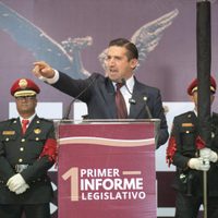 Pedro Haces rindió su primer informe como diputado local; destaca programas para mujeres de Tlalpan