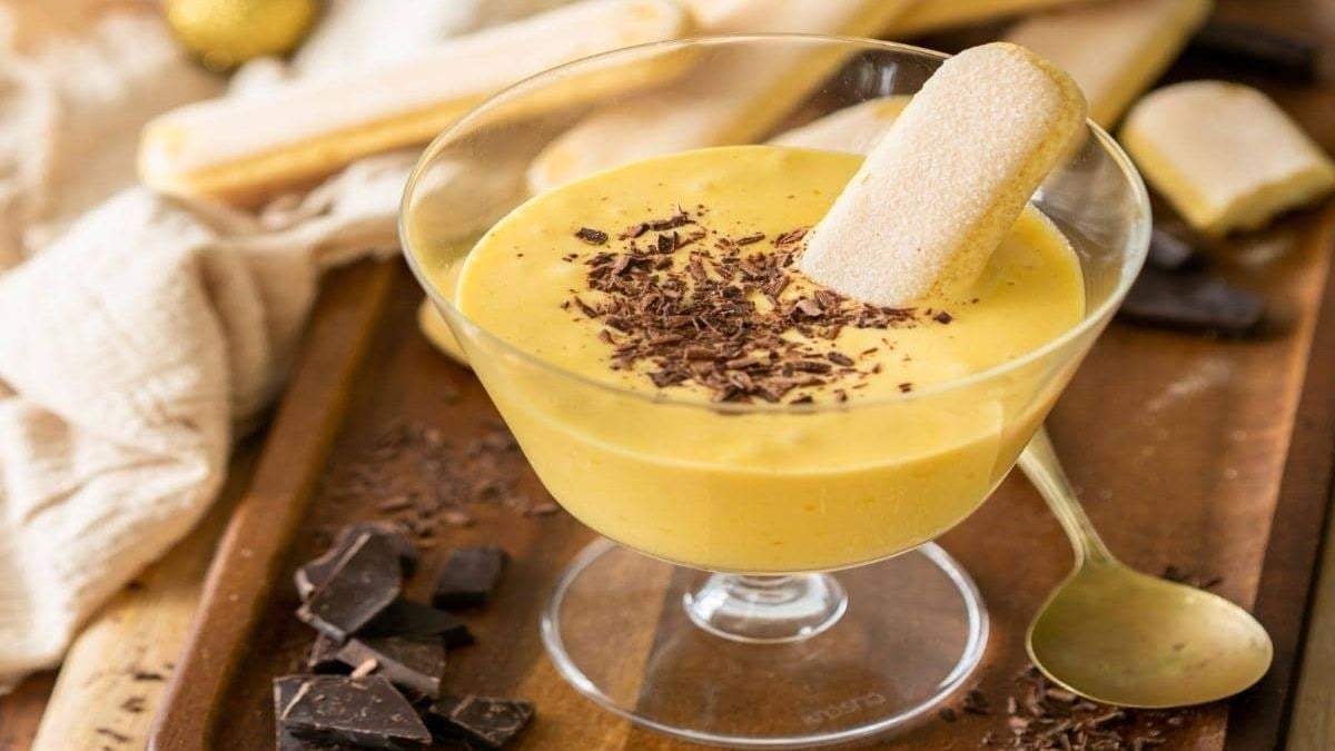 Postre de sambayón. Fuente: (Instagram)