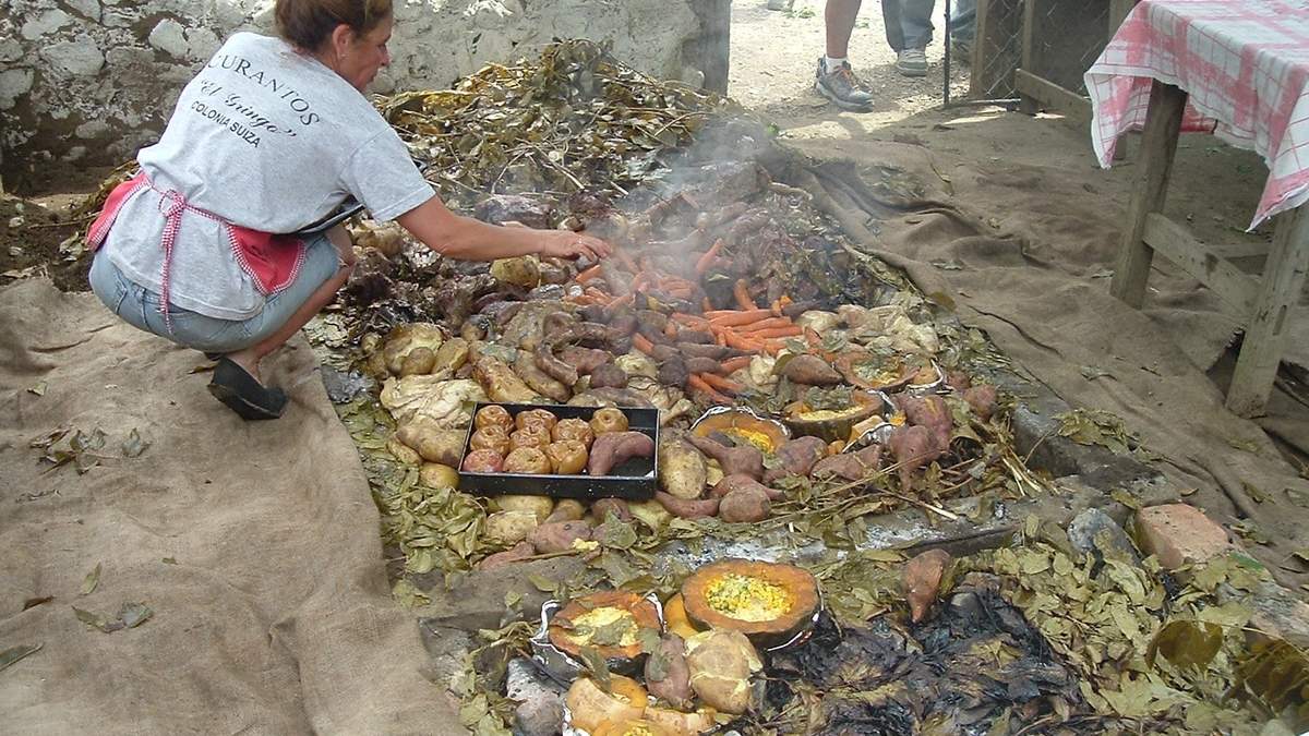 El curanto, comida ancestral. Fuente: (Instagram)