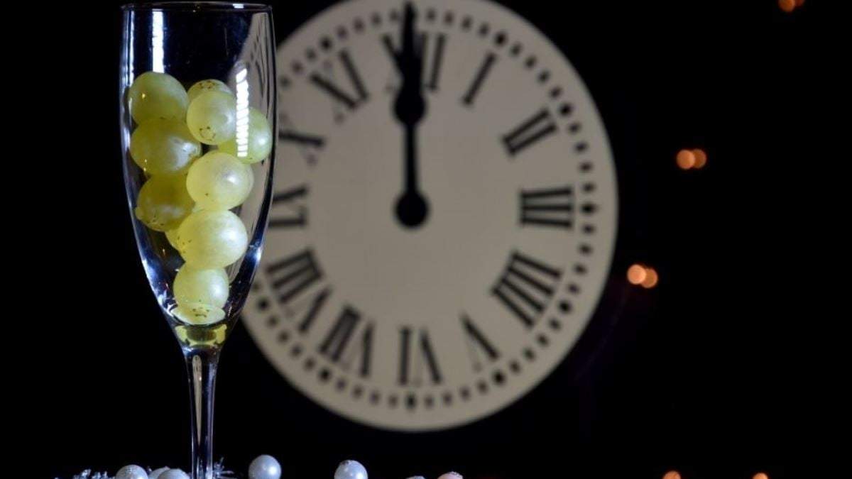 La tradición de comer 12 uvas en Nochevieja. Fuente: (Instagram)