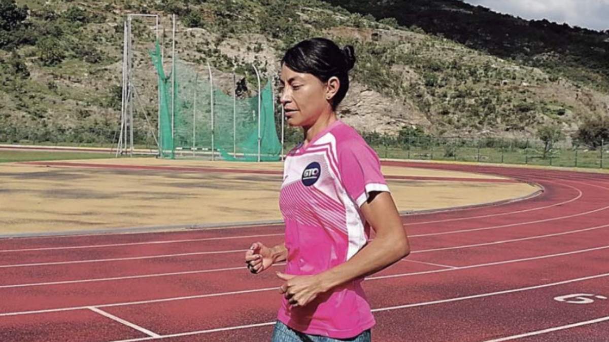 La atleta guanajuatense Laura Esther Galván Rodríguez