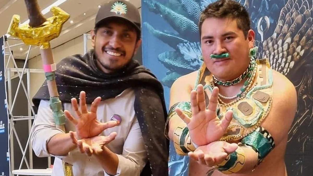 El actor mexicano en su participación en la convención del pasado viernes