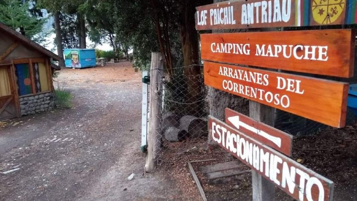 Predio del camping el Correntoso, ususrpado por la comunidad Paichil Antriao en Villa la Angostura. Fuente: (Mejor Informao)