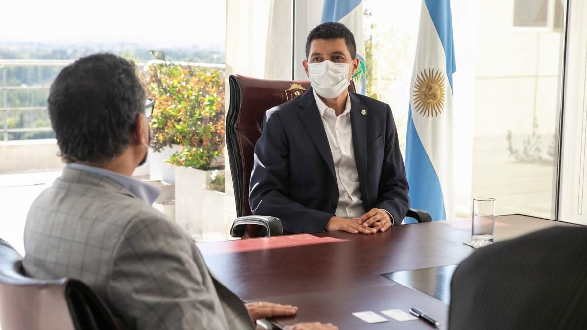 Marcos Koopmann reunido con Rubén Geneyro. Fuente: (Twitter)