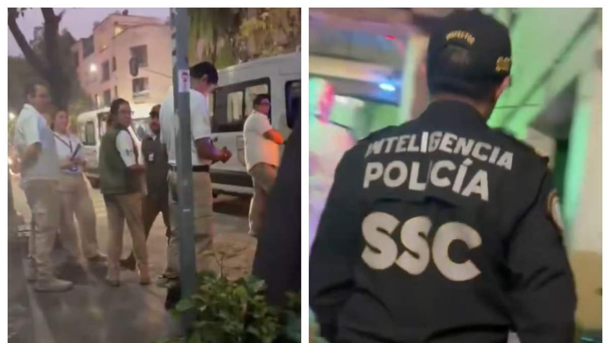 Un operativo en la colonia San Rafael de la alcaldía Cuauhtémoc