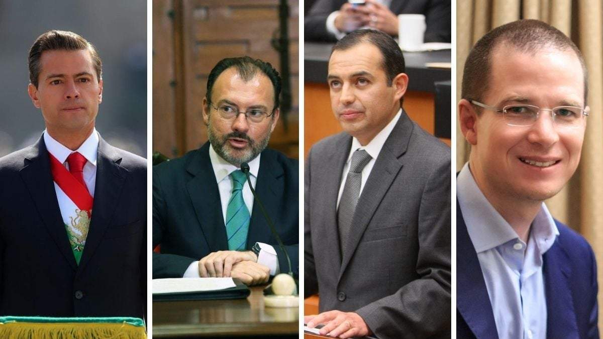 Enrique Peña Nieto (expresidente), Luis Videgaray (exministro de Hacienda),  Ernesto Cordero (exsenador)  y Ricardo Anaya (exdiputado) son algunos de los involucrados. Fuente: (Twitter)