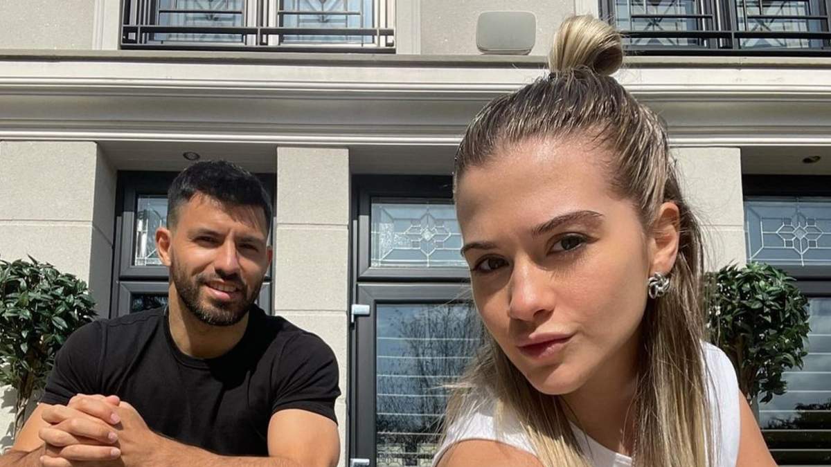 Sofía Calzetti y el Kun Agüero. Fuente: (Instagram)