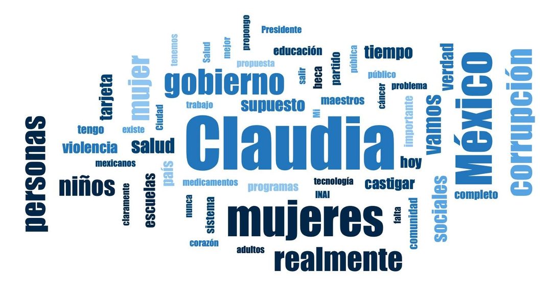 Nube de palabras Transcripción Cribada Xóchitl
