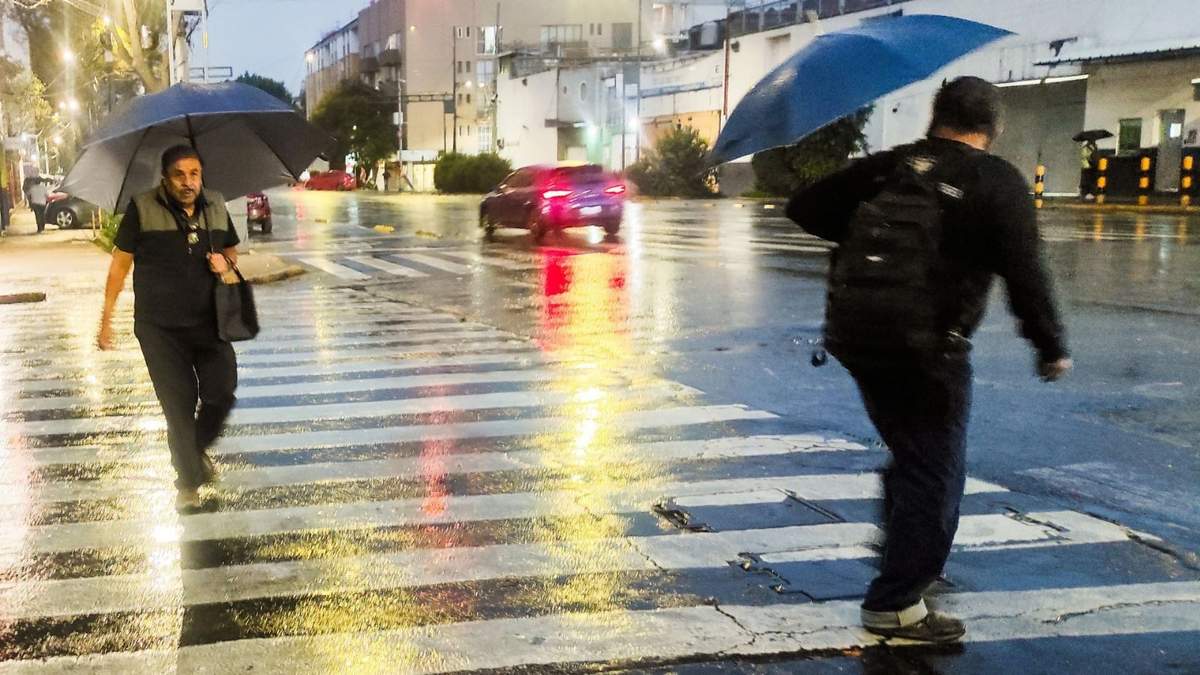 Probabilidad de lluvias fuertes a puntuales muy fuertes en la Ciudad de México