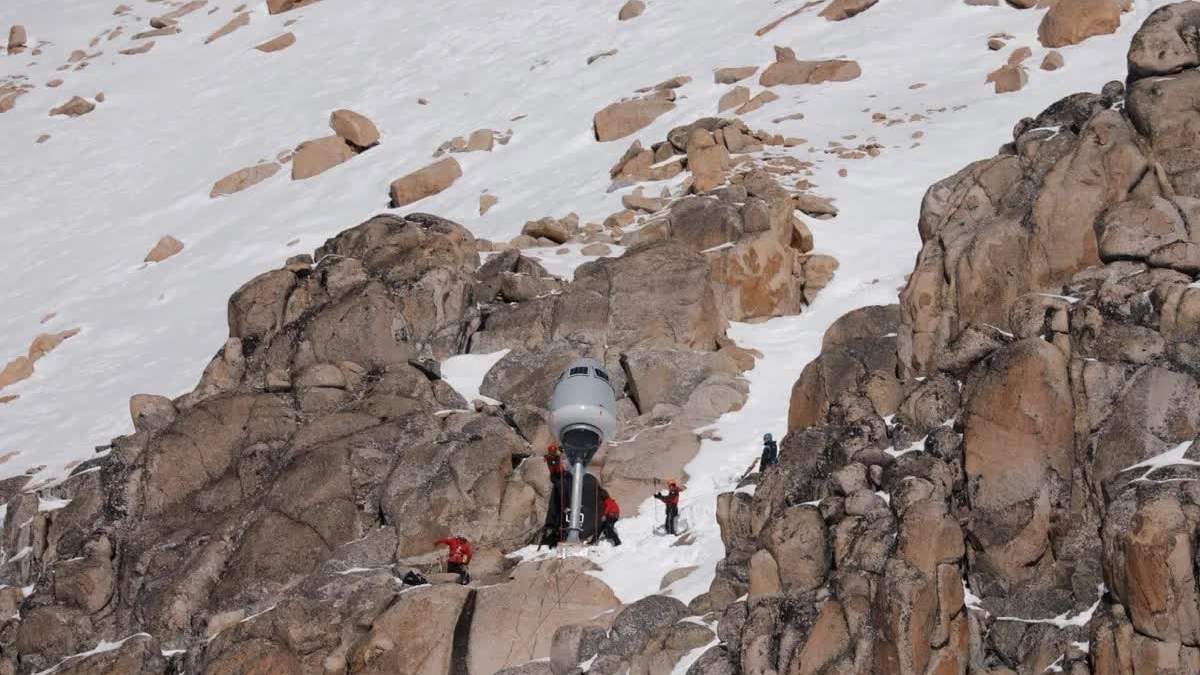 El dispositivo OBell'X en el Cerro Catedral. Fuente: (Twitter)
