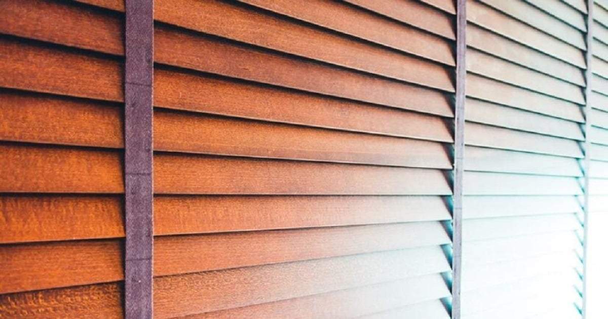 Persianas de madera. Fuente: (X)