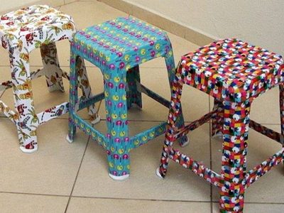 Convertí las banquetas de plástico rotas en el objeto más útil para tener siempre ordenada tu casa