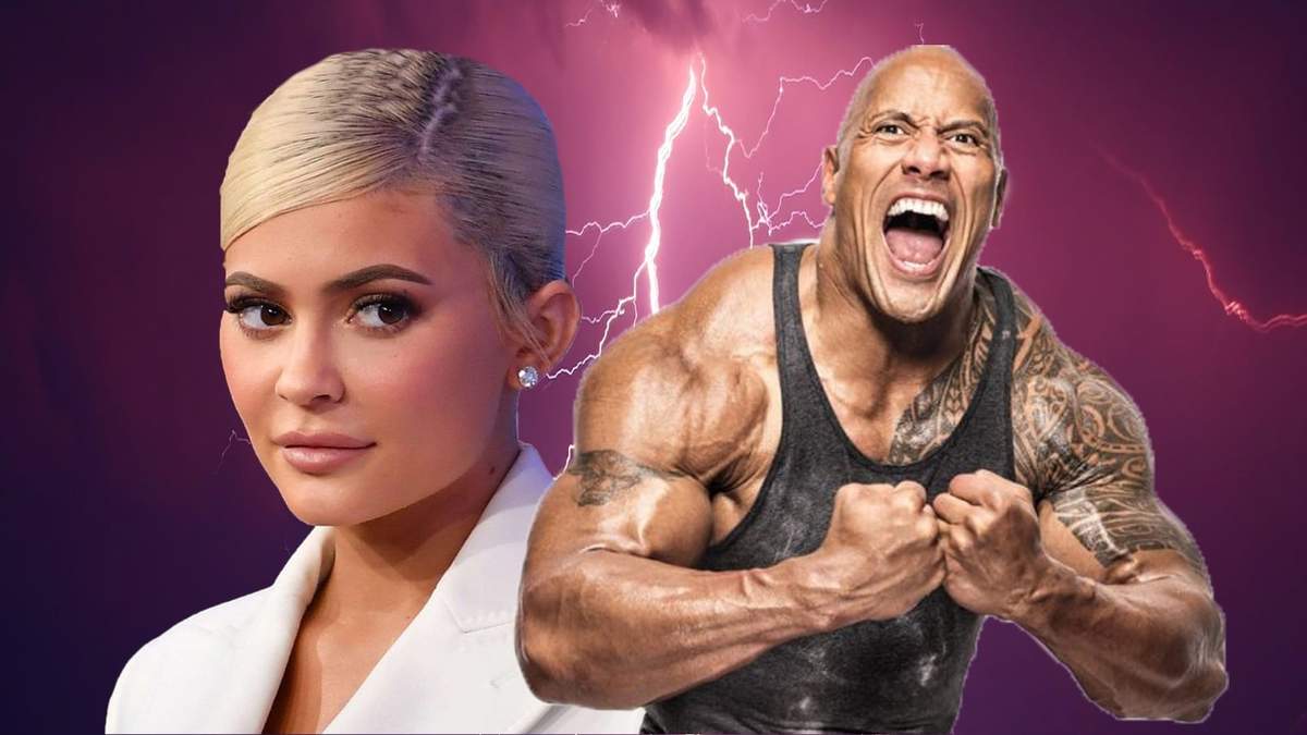 Kylie Jenner y Dwayne Johnson. Fuente: (Minuto Neuquén).