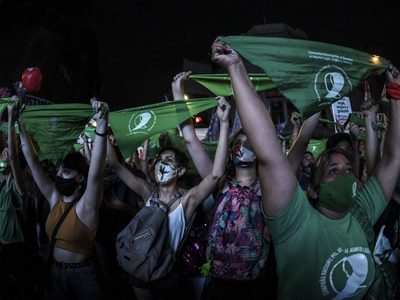 Video: la IVE es ley y la marea verde lo celebró alzando un emocionante grito
