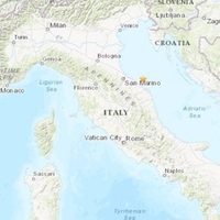 Un terremoto de magnitud 5,7 fue registrado en el centro de Italia