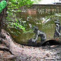 El arte de Banksy reaparece en las hermosas costas del Reino Unido