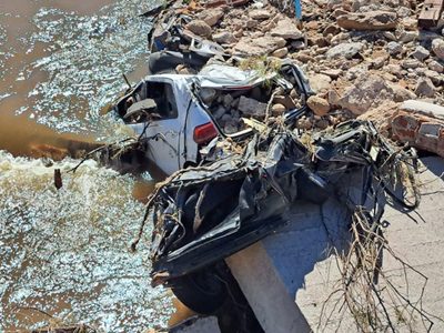 Imágenes exclusivas: los puentes de Bahía Blanca cedieron y la ciudad se partió en dos