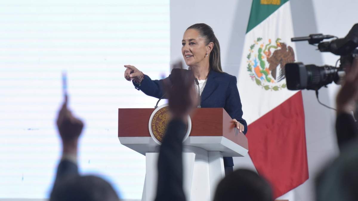 La Presidenta Claudia Sheinbaum en la mañanera