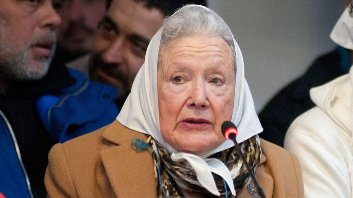 Titular de Madres de Plaza de Mayo Línea Fundadora, Nora Cortiñas.Fuente: (Twitter).