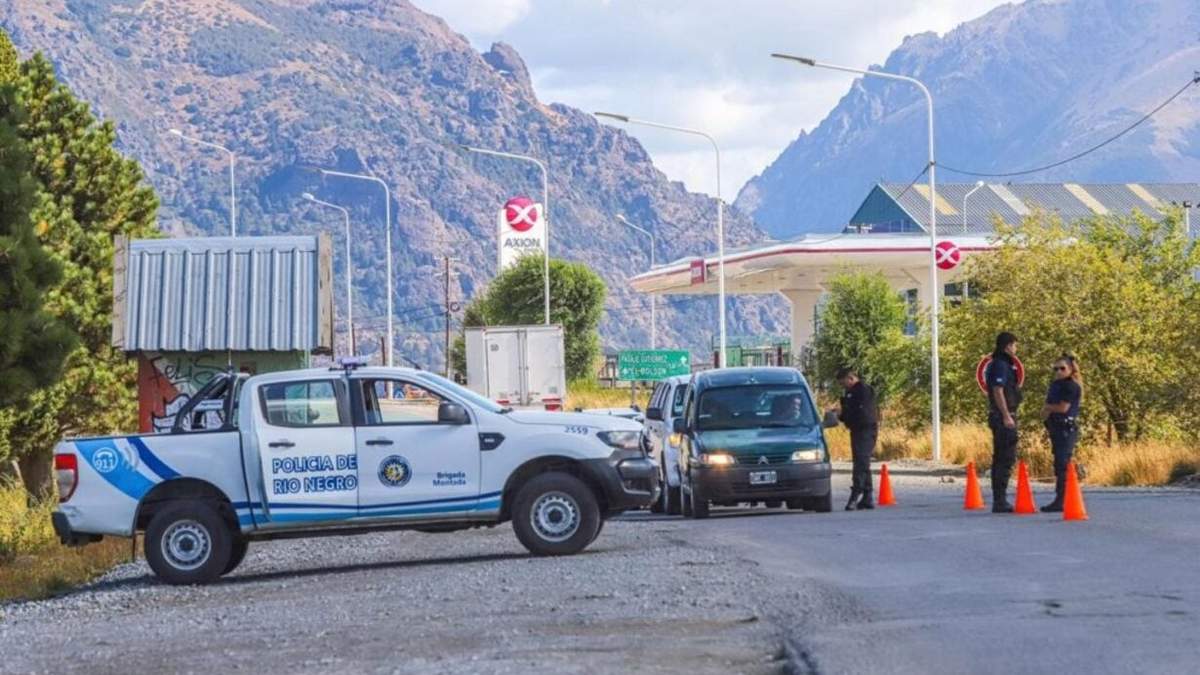 Ingreso a Bariloche. Fuente: (Twitter)