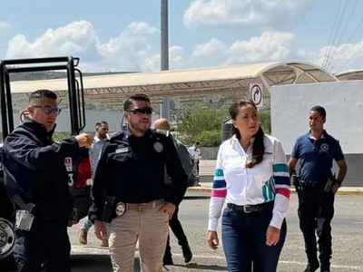 Tere Jiménez supervisa seguridad en Puerta Norte de Aguascalientes; reconoce labor del Ejército