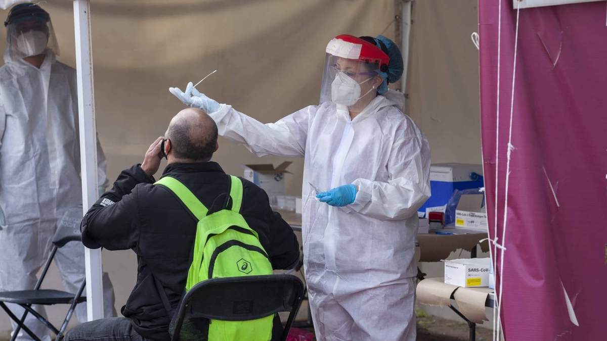 Toma de muestras para realizar la prueba de coronavirus