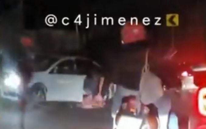 Padre e hijo golpearon sin piedad a un automovilista