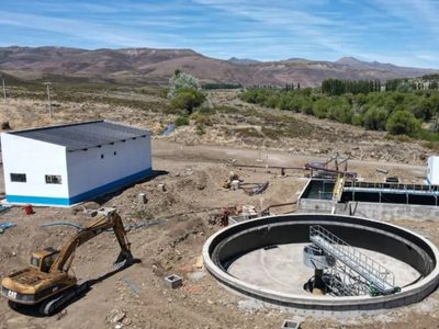 Reactivaron la construcción de la Planta de Tratamiento de Líquidos Cloacales de Loncopué