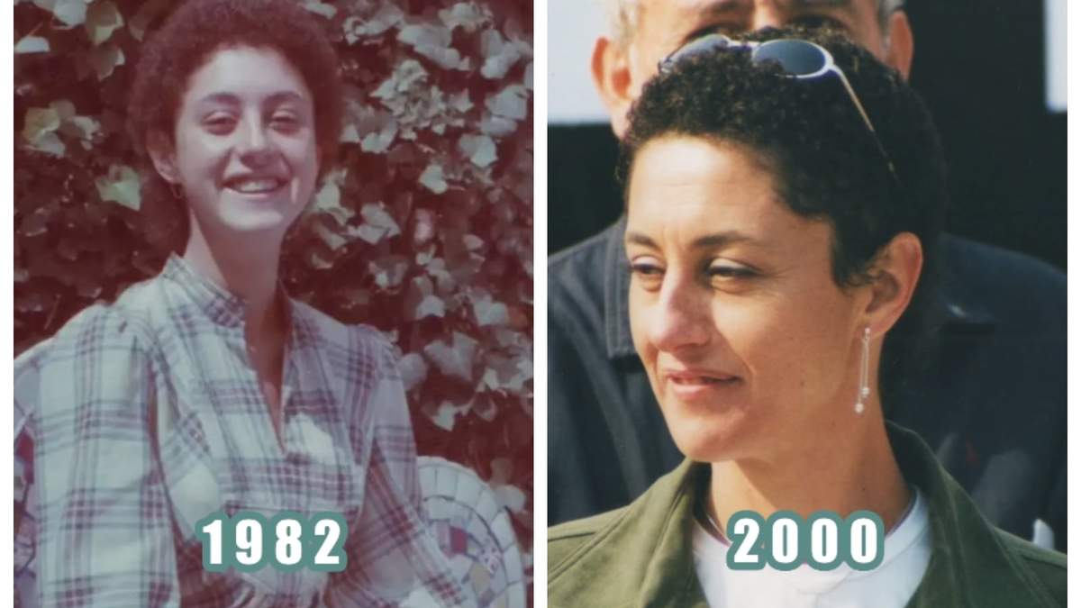 Claudia Sheinbaum en los años 1982 y 2000