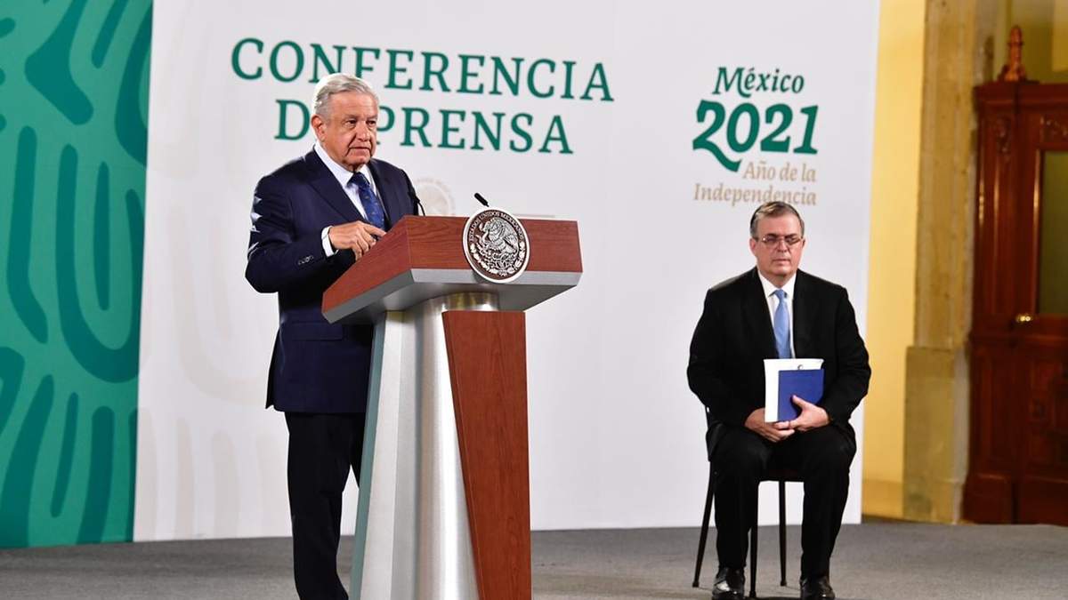 El presidente López Obrador en Palacio Nacional