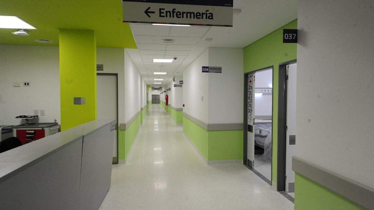 Sector de enfermería en el hospital de San Martín de los Andes. Fuente: (Twitter)