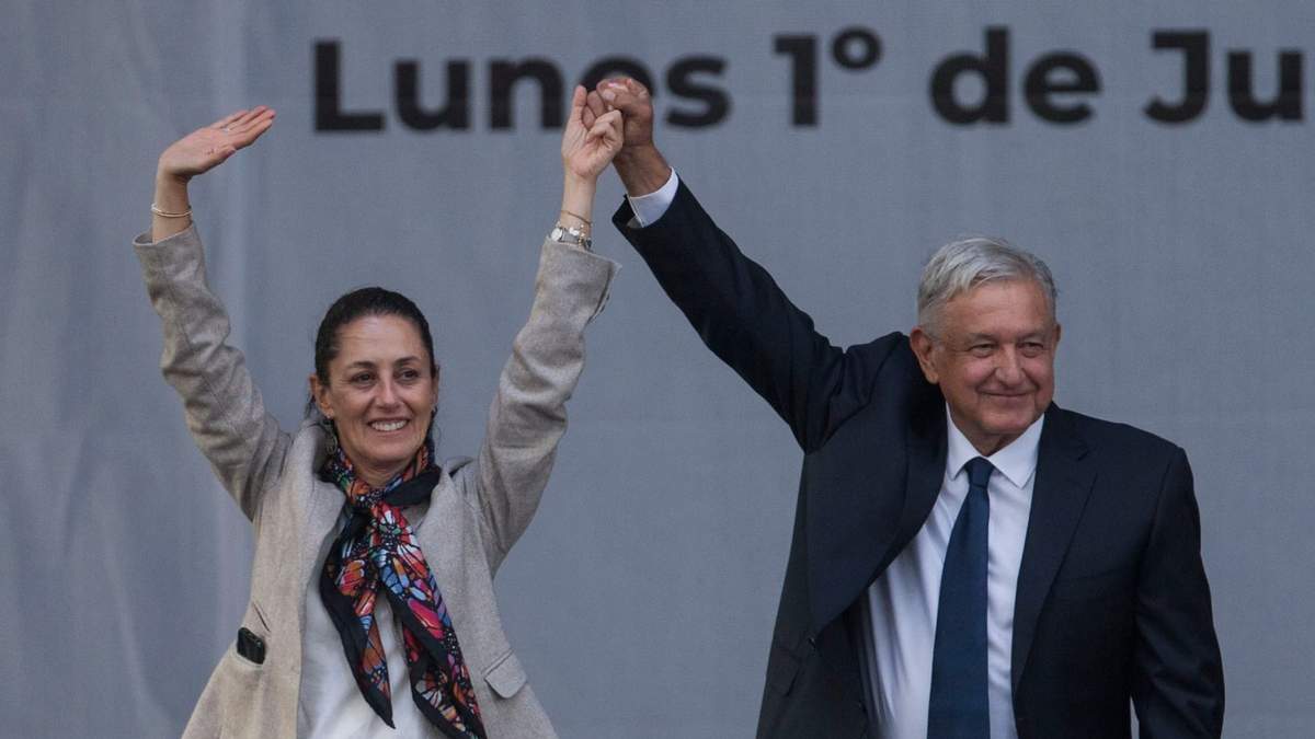 Claudia Sheinbaum y Andrés Manuel López Obrador