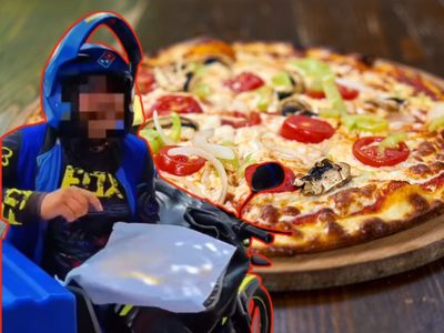 Estafa de pizzas piratas: exponen a falso repartidor de Domino’s (VIDEO)