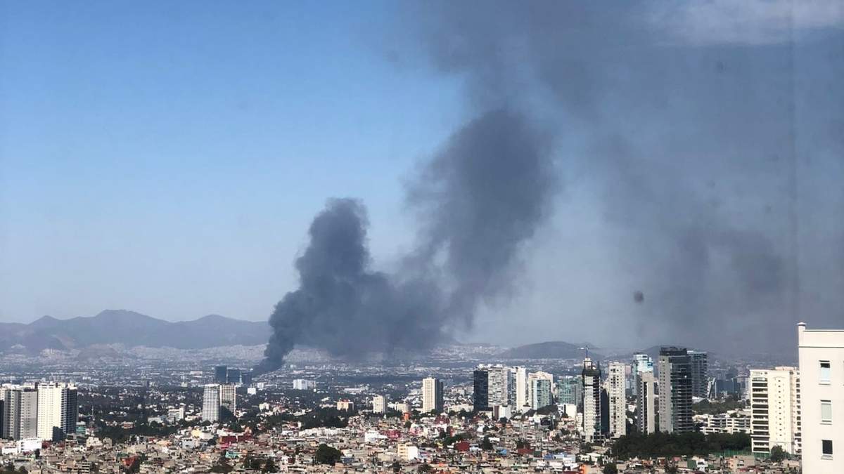 El incendio en Azcapotzalco
