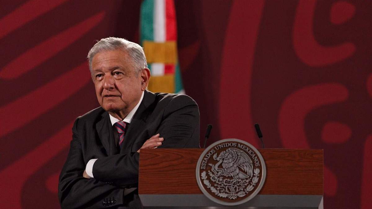 El presidente durante su conferencia matutina de este jueves