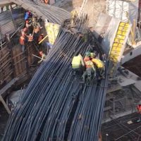 Colapsa estructura en obras del Cetram de Santa Martha; reportan seis heridos (Video)