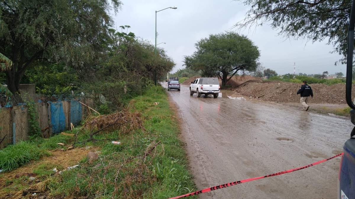 El vehículo en el que fue asesinado el policía municipal de Silao
