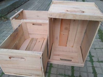 Con esos cajones de la verdulería que ibas a tirar, hacete esta delicada mesita ratona para tu living