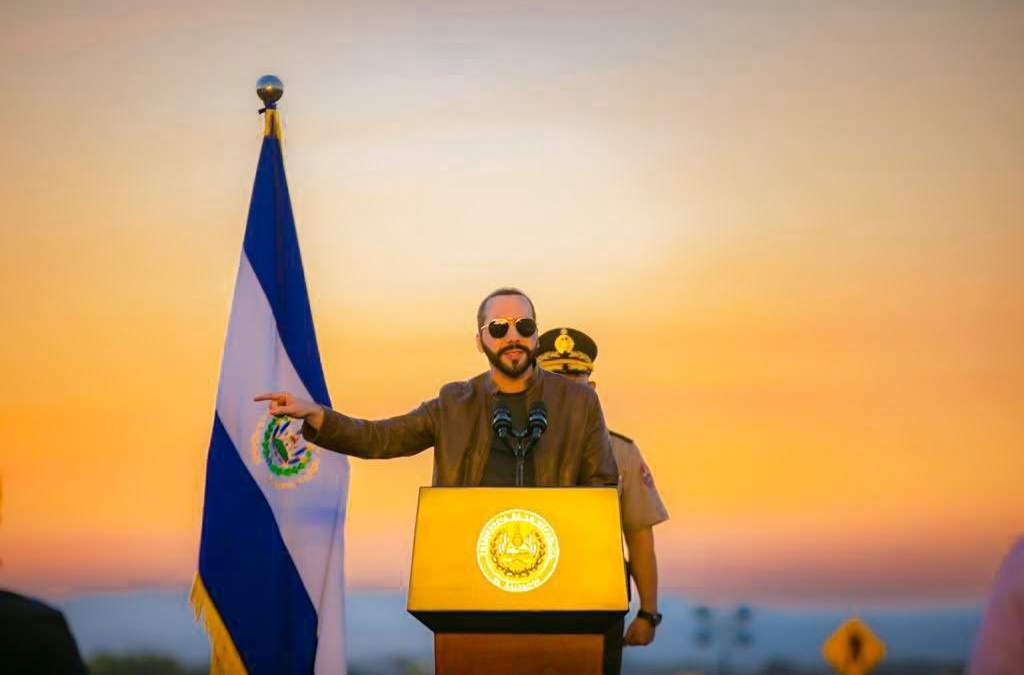 El mandatario durante un evento de seguridad