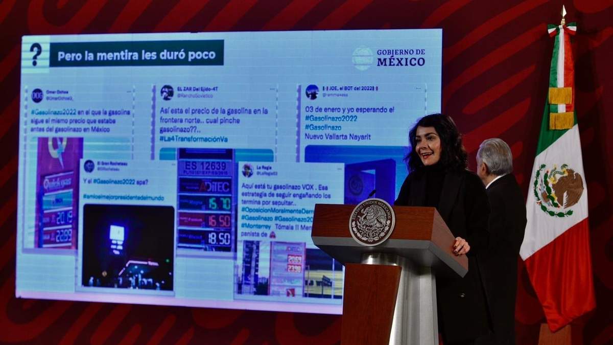 Ana Elizabeth García Vilchis en la mañanera