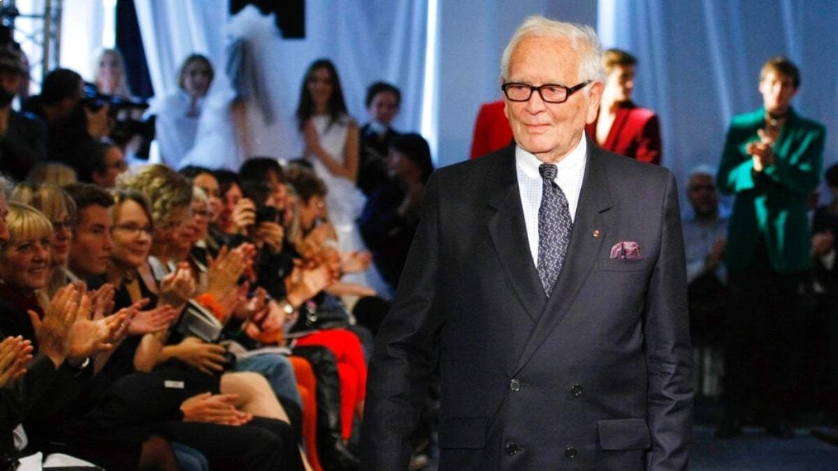 El modisto Pierre Cardin