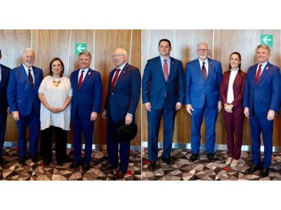 Claudia Sheinbaum y Xóchitl Gálvez se reúnen con Ken Salazar y congresistas republicanos