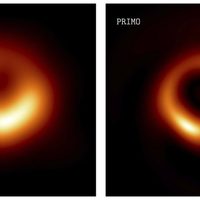 Así luce la primera imagen de un agujero negro mejorara por la IA