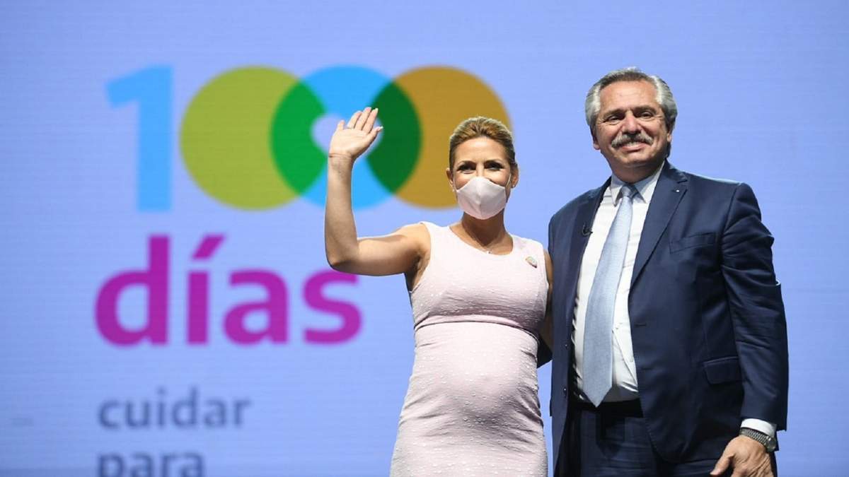 Fabiola Yáñez y Alberto Fernández. Fuente: (Twitter)